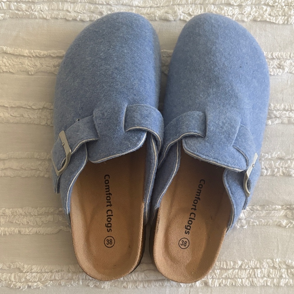 Women's Blue Mules
